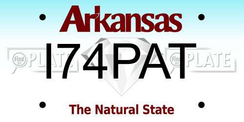 I74PAT Arkansas License Plate