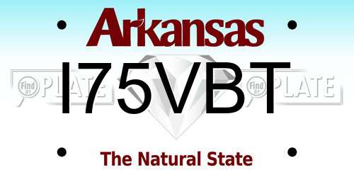 I75VBT Arkansas License Plate