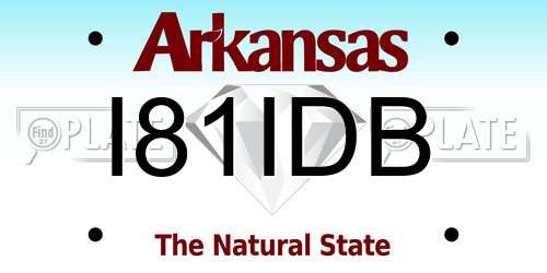 I81IDB Arkansas License Plate