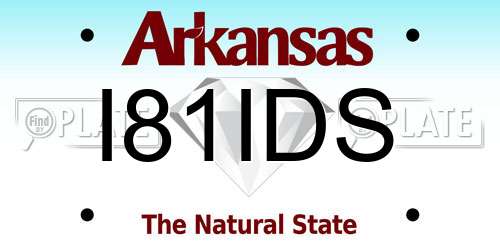 I81IDS Arkansas License Plate