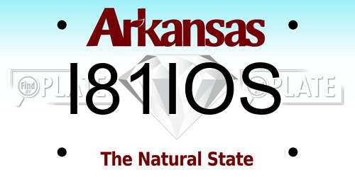 I81IOS Arkansas License Plate
