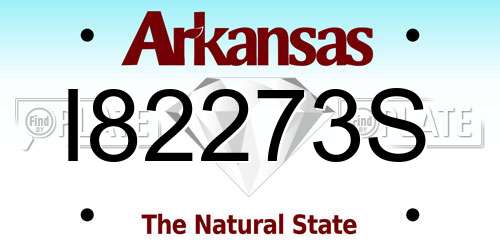 I82273S Arkansas License Plate