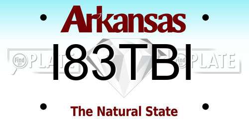 I83TBI Arkansas License Plate