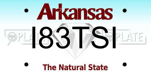 I83TSI Arkansas License Plate