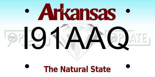 I91AAQ Arkansas License Plate