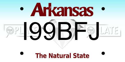 I99BFJ Arkansas License Plate