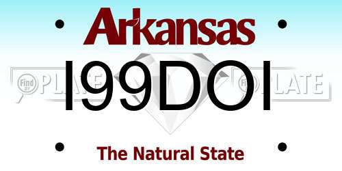I99DOI Arkansas License Plate