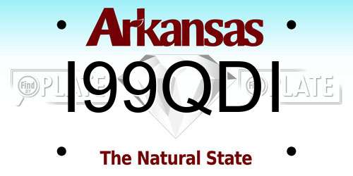 I99QDI Arkansas License Plate