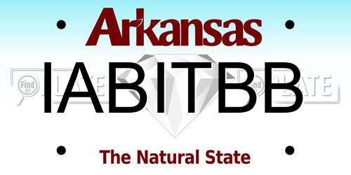IABITBB Arkansas License Plate