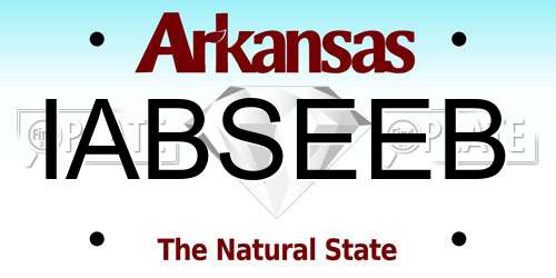 IABSEEB Arkansas License Plate