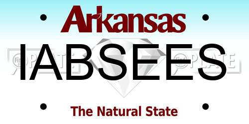 IABSEES Arkansas License Plate