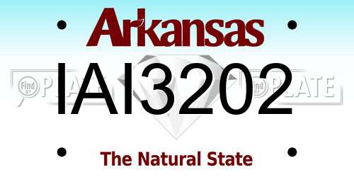 IAI3202 Arkansas License Plate