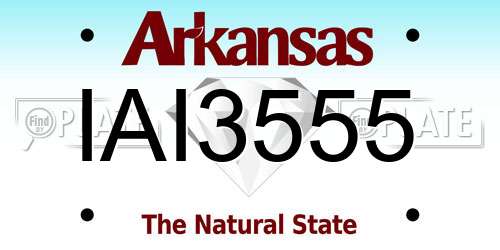 IAI3555 Arkansas License Plate