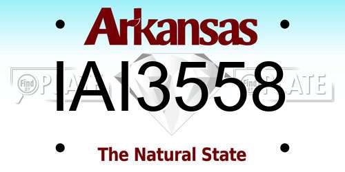 IAI3558 Arkansas License Plate