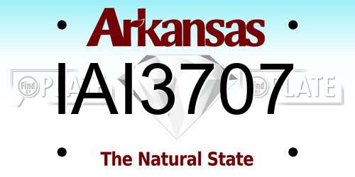 IAI3707 Arkansas License Plate
