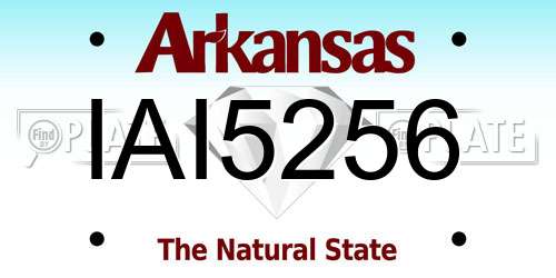IAI5256 Arkansas License Plate