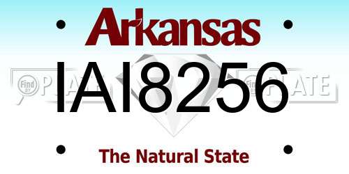 IAI8256 Arkansas License Plate