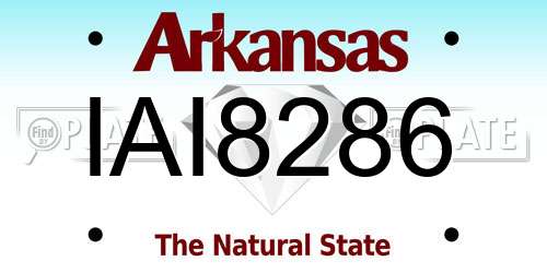 IAI8286 Arkansas License Plate