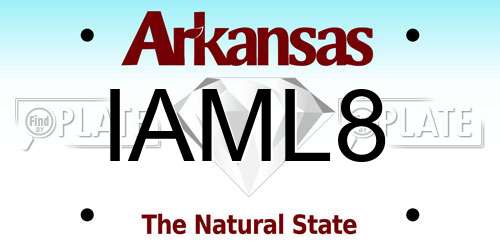IAML8 Arkansas License Plate