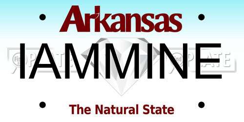IAMMINE Arkansas License Plate
