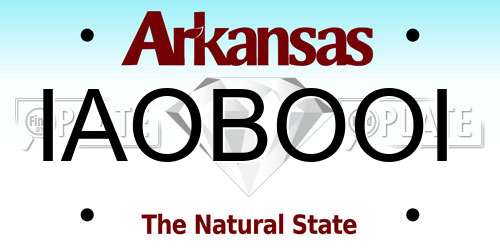 IAOBOOI Arkansas License Plate