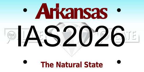 IAS2026 Arkansas License Plate
