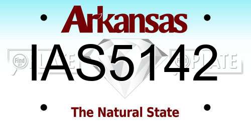 IAS5142 Arkansas License Plate