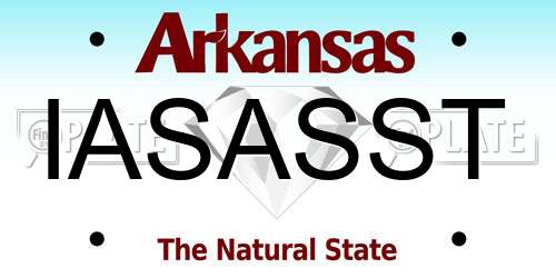 IASASST Arkansas License Plate