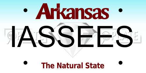 IASSEES Arkansas License Plate