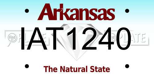 IAT1240 Arkansas License Plate