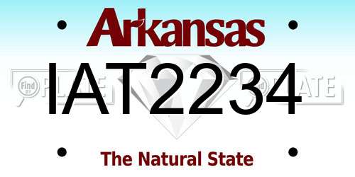 IAT2234 Arkansas License Plate