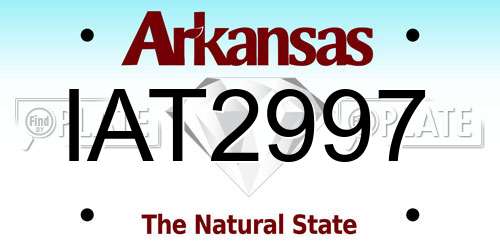 IAT2997 Arkansas License Plate
