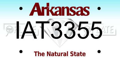 IAT3355 Arkansas License Plate