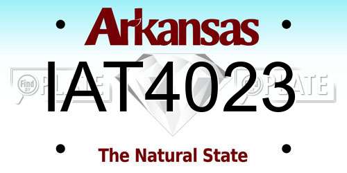 IAT4023 Arkansas License Plate