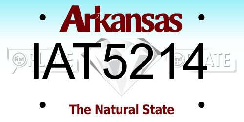 IAT5214 Arkansas License Plate