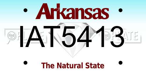 IAT5413 Arkansas License Plate
