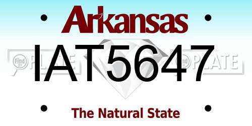 IAT5647 Arkansas License Plate