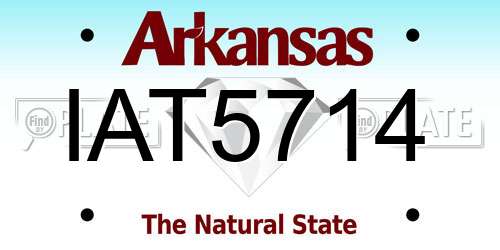 IAT5714 Arkansas License Plate