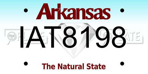 IAT8198 Arkansas License Plate