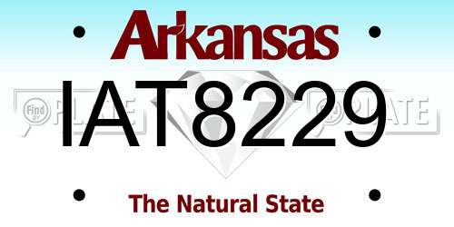 IAT8229 Arkansas License Plate