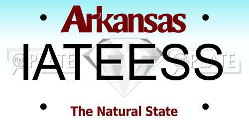 IATEESS Arkansas License Plate