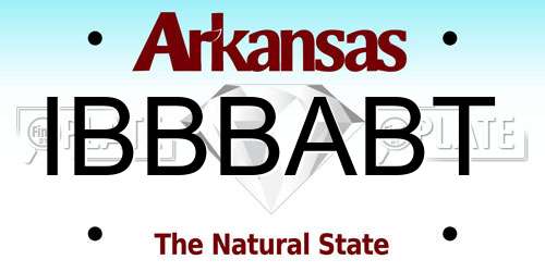 IBBBABT Arkansas License Plate