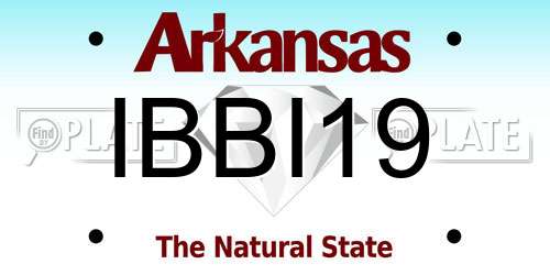 IBBI19 Arkansas License Plate