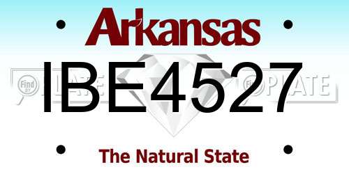 IBE4527 Arkansas License Plate