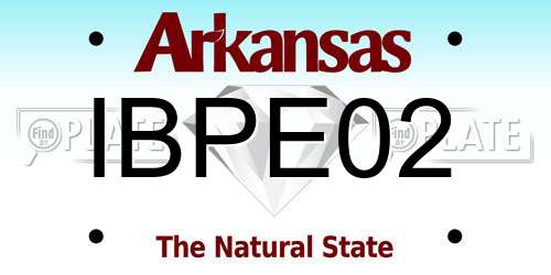 IBPE02 Arkansas License Plate
