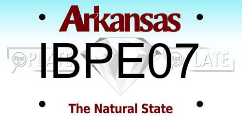 IBPE07 Arkansas License Plate