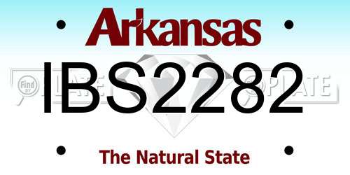 IBS2282 Arkansas License Plate