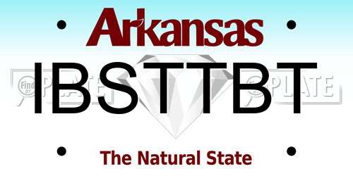IBSTTBT Arkansas License Plate