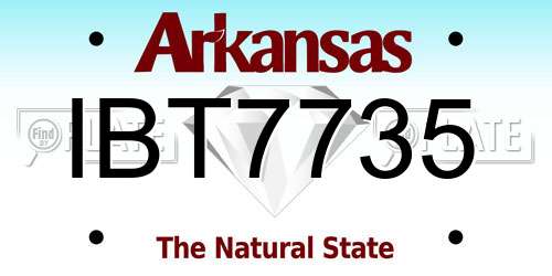 IBT7735 Arkansas License Plate