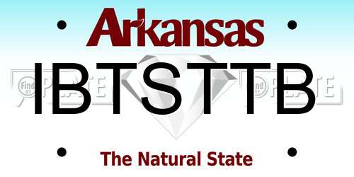 IBTSTTB Arkansas License Plate